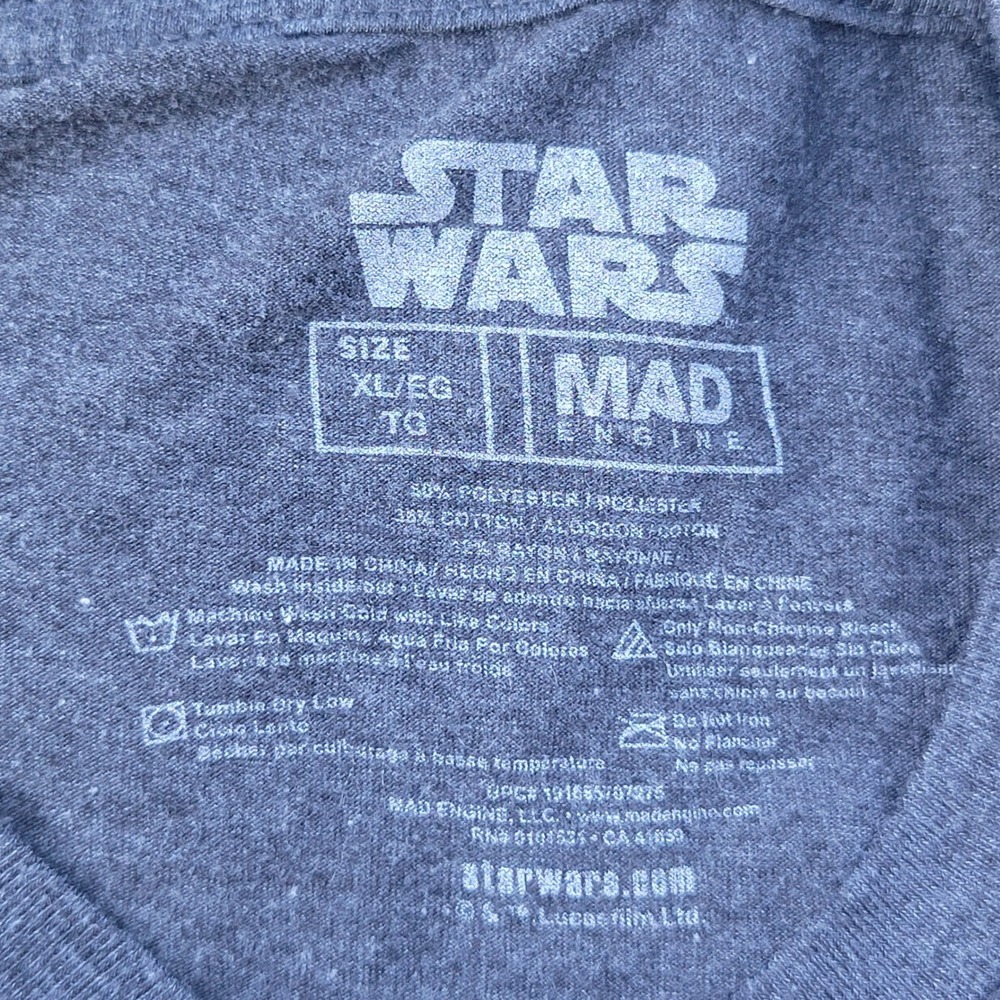 Star Wars 1977 X-Wing Sunset Graphic T-Shirt Unisex XL Charcoal Retro - Picture 3 of 3